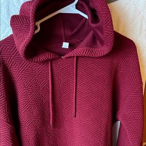Ideology Deep Red Knit Hoodie